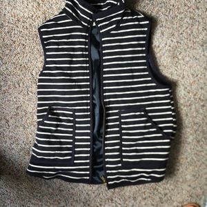 Francesca’s Blue and White Striped Vest